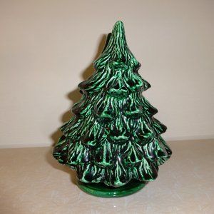 Vintage Ceramic Christmas Tree Napkin Holder